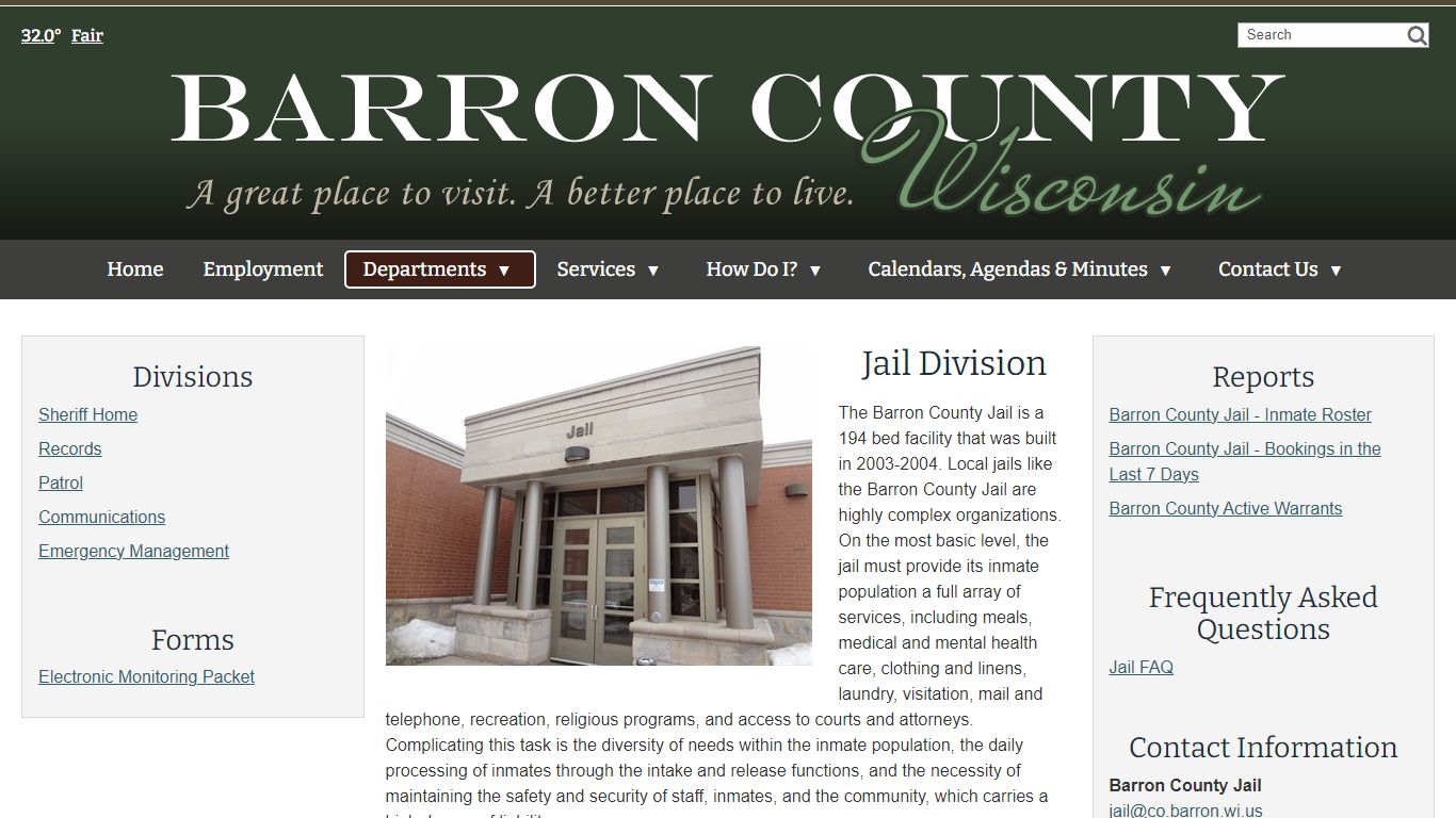 Jail - Barron County, WI