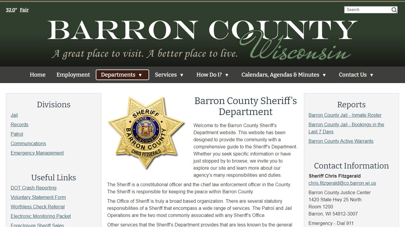 Sheriff's Department - Barron County, WI
